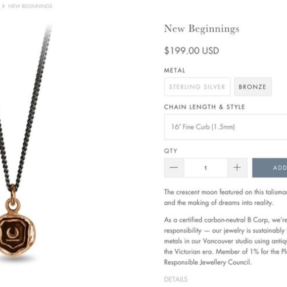 Pyrrha New Beginnings Necklace - Picture 2 of 2